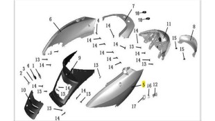 ΚΑΛΥΜΜΑ ΣΕΛΛΑΣ ΑΡΙΣΤΕΡΟ ΛΕΥΚΟ DAYTONA MIRO 130