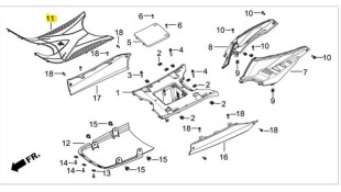 ΤΑΠΑΚΙ ΠΑΤΩΜΑΤΟΣ DAYTONA MIRO 125/130