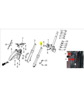 ΚΑΛΑΜΙ ΑΡΙΣΤΕΡΟ ΜΑΥΡΟ ΠΛΗΡΕΣ DAYTONA CARGO 125