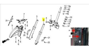 ΚΑΛΑΜΙ ΑΡΙΣΤΕΡΟ ΜΑΥΡΟ ΠΛΗΡΕΣ DAYTONA CARGO 125