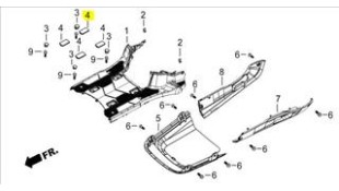 ΤΑΠΑ ΠΑΤΩΜΑΤΟΣ ΤΕΤΡΑΓΩΝΗ DAYTONA CARGO 125