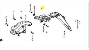 ΛΑΣΠΩΤΗΡΑΣ-ΒΑΣΗ ΠΙΝΑΚΙΔΟΣ DAYTONA CARGO 125