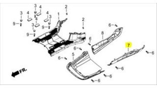 ΚΑΠΑΚΙ ΠΛΑΙΣΙΟΥ ΑΡΙΣΤΕΡΟ ΜΑΥΡΟ DAYTONA CARGO 125