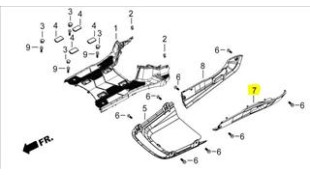 ΚΑΠΑΚΙ ΠΛΑΙΣΙΟΥ ΑΡΙΣΤΕΡΟ ΛΕΥΚΟ DAYTONA CARGO 125