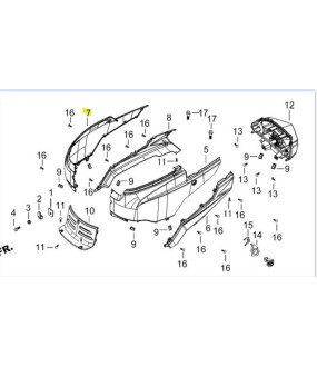 ΚΑΛΥΜΜΑ ΣΕΛΛΑΣ ΔΕΞΙΟ ΜΑΥΡΟ DAYTONA CARGO 125