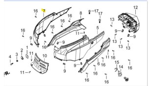 ΚΑΛΥΜΜΑ ΣΕΛΛΑΣ ΔΕΞΙΟ ΜΑΥΡΟ DAYTONA CARGO 125