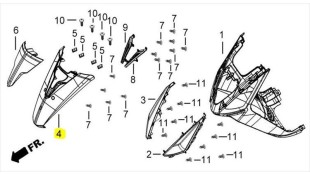 ΠΟΔΙΑ ΕΜΠΡΟΣΘΙΑ ΜΑΥΡΗ DAYTONA CARGO 125