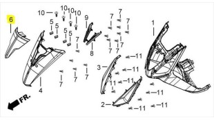 ΔΙΑΚΟΣΜΗΤΙΚΟ ΕΜΠΡΟΣΘΙΑΣ ΠΟΔΙΑΣ DAYTONA CARGO 125