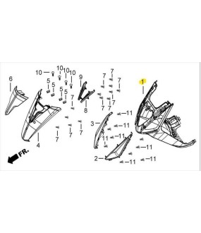 ΠΟΔΙΑ ΕΜΠΡΟΣΘΙΑ ΚΑΤΩ ΛΕΥΚΗ DAYTONA CARGO 125