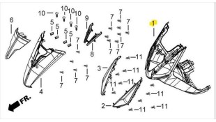 ΠΟΔΙΑ ΕΜΠΡΟΣΘΙΑ ΚΑΤΩ ΛΕΥΚΗ DAYTONA CARGO 125 ΠΟΔΙΑ ΕΜΠΡΟΣΘΙΑ ΚΑΤΩ ΛΕΥΚΗ DAYTONA CARGO 125