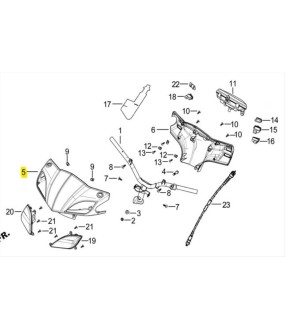 ΚΑΛΥΜΜΑ ΤΙΜΟΝΙΟΥ ΕΜΠΡΟΣΘΙΟ ΜΑΥΡΟ DAYTONA MIRO 125 ΑΝΤΑΛΛΑΚΤΙΚΑ