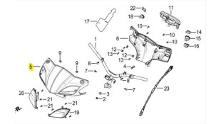 ΚΑΛΥΜΜΑ ΤΙΜΟΝΙΟΥ ΕΜΠΡΟΣΘΙΟ ΜΑΥΡΟ DAYTONA MIRO 125
