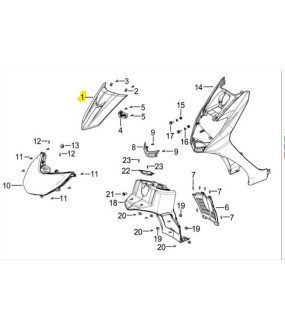 ΔΙΑΚΟΣΜΗΤΙΚΟ ΠΟΔΙΑΣ ΕΜΠΡΟΣΘΙΑΣ ΜΑΥΡΟ DAYTONA MIRO 125