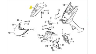 ΔΙΑΚΟΣΜΗΤΙΚΟ ΠΟΔΙΑΣ ΕΜΠΡΟΣΘΙΑΣ ΜΑΥΡΟ DAYTONA MIRO 125