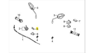 ΚΑΠΑΚΙ ΔΕΞΙΟ ΚΑΛΥΜΜΑΤΟΣ ΤΙΜΟΝΙΟΥ DAYTONA DY/NOVA/VELOS ΚΑΠΑΚΙ ΔΕΞΙΟ ΚΑΛΥΜΜΑΤΟΣ ΤΙΜΟΝΙΟΥ DAYTONA DY/NOVA/VELOS