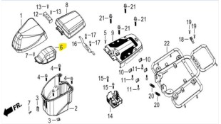 ΚΑΠΑΚΙ ΕΣΩΤΕΡΙΚΟ ΚΑΔΟΥ ΣΕΛΛΑΣ DAYTONA CARGO 125 ΑΝΤΑΛΛΑΚΤΙΚΑ