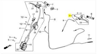 ΒΑΣΗ ΜΑΝΕΤΑΣ ΦΡΕΝΟΥ ΑΡΙΣΤΕΡΗ ΜΕ ΜΑΝΕΤΑ DAYTONA CARGO E4/E5 ΑΝΤΑΛΛΑΚΤΙΚΑ