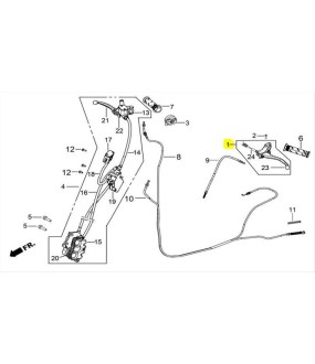 ΒΑΣΗ ΜΑΝΕΤΑΣ ΦΡΕΝΟΥ ΑΡΙΣΤΕΡΗ ΜΕ ΜΑΝΕΤΑ DAYTONA CARGO E4/E5 ΑΝΤΑΛΛΑΚΤΙΚΑ