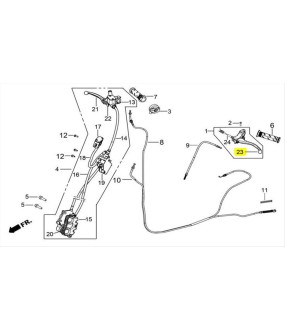 ΜΑΝΕΤΑ ΦΡΕΝΟΥ ΑΡΙΣΤΕΡΗ ΜΑΥΡΗ DAYTONA CARGO E4/E5 ΑΝΤΑΛΛΑΚΤΙΚΑ