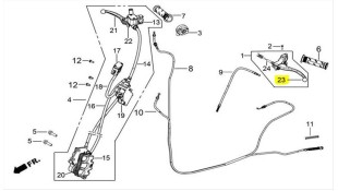 ΜΑΝΕΤΑ ΦΡΕΝΟΥ ΑΡΙΣΤΕΡΗ ΜΑΥΡΗ DAYTONA CARGO E4/E5
