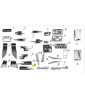 ΑΥΤΟΚΟΛΛΗΤΟ ΠΟΔΙΑΣ ΔΕΞΙΑΣ ΕΣΩΤΕΡΙΚΟ DAYTONA DY/NOVA