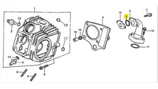 ΤΣΙΜΟΥΧΑ O-RING ΛΑΙΜΟΥ ΑΝΩ DAYTONA DY/SPRINTER 50