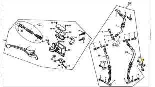 ΒΑΣΗ ΣΩΛΗΝΑ ΥΓΡΩΝ ΦΡΕΝΟΥ ΑΡΙΣΤΕΡΗ T.D.B. DAYTONA DY/SPRINTER