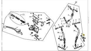 ΒΑΣΗ ΣΩΛΗΝΑ ΥΓΡΩΝ ΦΡΕΝΟΥ ΑΡΙΣΤΕΡΗ T.D.B. DAYTONA DY/SPRINTER ΑΝΤΑΛΛΑΚΤΙΚΑ