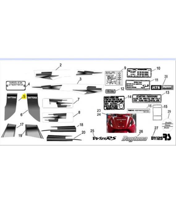 ΑΥΤΟΚΟΛΛΗΤΟ ΠΟΔΙΑΣ ΑΡΙΣΤΕΡΗΣ ΕΞΩΤΕΡΙΚΟ ΚΑΤΩ ΓΙΑ ΚΟΚΚΙΝΟ ΑΝΤΑΛΛΑΚΤΙΚΑ ΑΥΤΟΚΟΛΛΗΤΟ ΠΟΔΙΑΣ ΑΡΙΣΤΕΡΗΣ ΕΞΩΤΕΡΙΚΟ ΚΑΤΩ ΓΙΑ ΚΟΚΚΙΝΟ DAYTONA DY 50/100/125