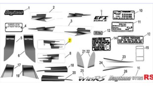 ΑΥΤΟΚΟΛΛΗΤΟ ΠΛΑΙΣΙΟΥ ΑΡΙΣΤΕΡΟ DAYTONA DY/NOVA