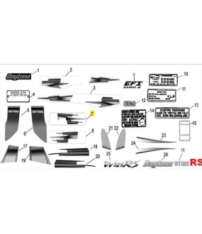 ΑΥΤΟΚΟΛΛΗΤΟ ΠΛΑΙΣΙΟΥ ΑΡΙΣΤΕΡΟ DAYTONA DY 125