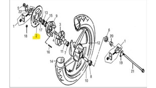 ΓΡΑΝΑΖΙ ΟΠΙΣΘΙΟΥ ΤΡΟΧΟΥ 44T DAYTONA DY/SPRINTER 50 ΓΡΑΝΑΖΙ ΟΠΙΣΘΙΟΥ ΤΡΟΧΟΥ 44T DAYTONA DY/SPRINTER 50