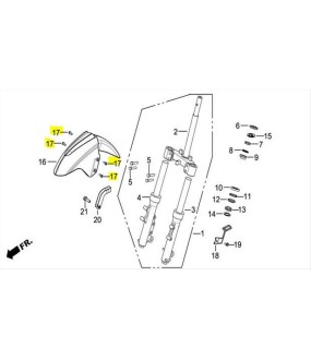 ΒΙΔΑ 6x16mm DAYTONA MIRO/MISTA/VELOS