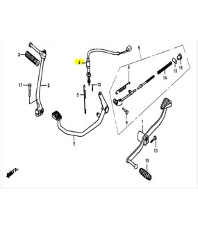 ΒΑΛΒΙΔΑ ΣΤΟΠ ΟΠΙΣΘΙΑ ΣΤΟ ΠΟΔΟΦΡΕΝΟ DAYTONA DY/MODY/NOVA/SPRINTER/VELOS R