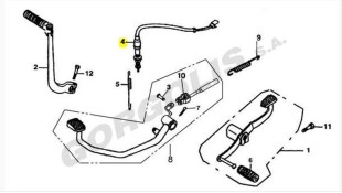 ΒΑΛΒΙΔΑ ΣΤΟΠ ΟΠΙΣΘΙΑ ΣΤΟ ΠΟΔΟΦΡΕΝΟ DAYTONA SPRINTER/VELOS R ΑΝΤΑΛΛΑΚΤΙΚΑ