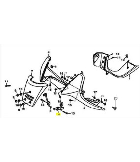 ΒΑΣΗ ΠΟΔΙΑΣ ΑΡΙΣΤΕΡΗ DAYTONA NOVA 100