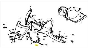 ΒΑΣΗ ΠΟΔΙΑΣ ΑΡΙΣΤΕΡΗ DAYTONA NOVA 100