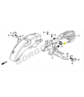 ΑΝΤΑΝΑΚΛΑΣΤΙΚΟ ΟΠΙΣΘΙΟΥ ΦΤΕΡΟΥ DAYTONA DY/NOVA 125