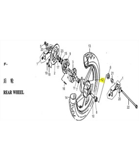 ΤΡΟΧΟΣ ΟΠΙΣΘΙΟΣ ΑΛΟΥΜΙΝΙΟΥ ΑΣΗΜΙ DAYTONA DY/NOVA