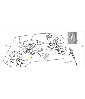 ΔΑΓΚΑΝΑ ΟΠΙΣΘΙΟΥ ΦΡΕΝΟΥ ΜΑΥΡΗ DAYTONA SPRINTER 50/125 ΑΝΤΑΛΛΑΚΤΙΚΑ