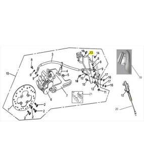 ΒΑΣΗ ΠΟΤΗΡΙΟΥ ΚΑΙ ΟΠΙΣΘΙΑΣ ΤΡΟΜΠΑΣ ΦΡΕΝΟΥ DAYTONA DY/MODY/NOVA