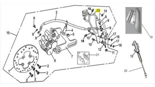 ΒΑΣΗ ΠΟΤΗΡΙΟΥ ΚΑΙ ΟΠΙΣΘΙΑΣ ΤΡΟΜΠΑΣ ΦΡΕΝΟΥ DAYTONA DY/MODY/NOVA