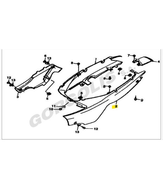 ΚΑΛΥΜΜΑ ΠΛΑΙΝΟ ΑΡΙΣΤΕΡΟ DAYTONA DY/NOVA SPARE PARTS ΚΑΛΥΜΜΑ ΠΛΑΙΝΟ ΑΡΙΣΤΕΡΟ DAYTONA DY/NOVA