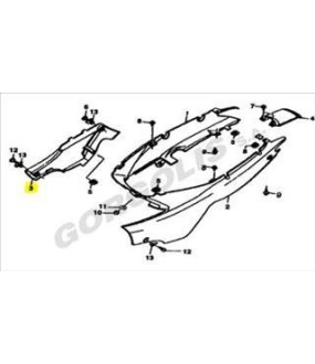 ΚΑΛΥΜΜΑ ΔΕΞΙΟ ΜΠΑΤΑΡΙΑΣ ΜΑΥΡΟ DAYTONA DY 125 E4/E5 ΑΝΤΑΛΛΑΚΤΙΚΑ