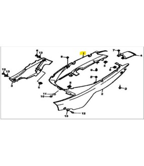 ΚΑΛΥΜΜΑ ΔΕΞΙΟ ΜΠΑΤΑΡΙΑΣ ΜΑΥΡΟ DAYTONA DY 125 E4/E5