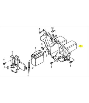 ΚΑΛΥΜΜΑ ΜΠΑΤΑΡΙΑΣ DAYTONA DY 125 E4/5 ΑΝΤΑΛΛΑΚΤΙΚΑ