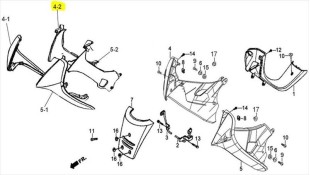ΠΟΔΙΑ ΕΣΩΤΕΡΙΚΗ ΔΕΞΙΑ ΜΑΤ ΜΠΛΕ DAYTONA DY 125 ΠΟΔΙΑ ΕΣΩΤΕΡΙΚΗ ΔΕΞΙΑ ΜΑΤ ΜΠΛΕ DAYTONA DY 125