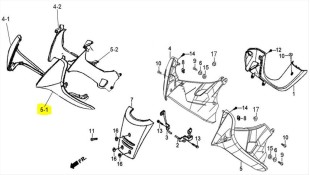 ΠΟΔΙΑ ΑΡΙΣΤΕΡΗ ΕΞΩΤΕΡΙΚΗ ΜΑΥΡΗ DAYTONA DY 125