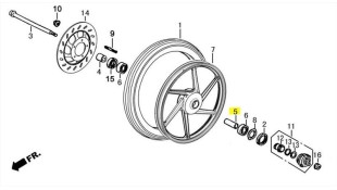 ΑΠΟΣΤΑΣΗ ΤΑΜΠΟΥΡΟΥ ΔΙΣΚΟΦΡΕΝΟΥ DAYTONA SPRINTER/VELOS R 50/125