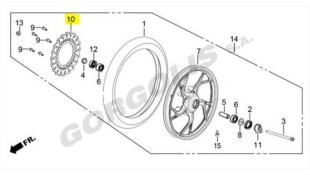 ΔΙΣΚΟΣ ΕΜΠΡΟΣΘΙΟΥ ΦΡΕΝΟΥ DAYTONA VELOS R 125 E4/E5 ΑΝΤΑΛΛΑΚΤΙΚΑ